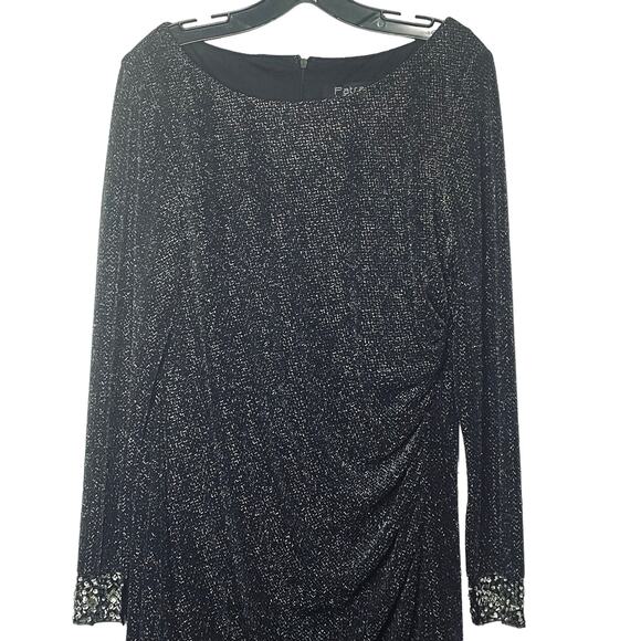 Vintage Patra by Joanna Chen sparkly black party dress rhinestone cuff - Picture 1 of 9